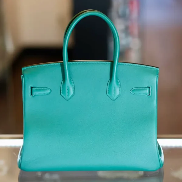 Birkin 30 Verso Vert Vertigo Swift - Image 6