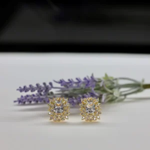 Gold Cushion Cut