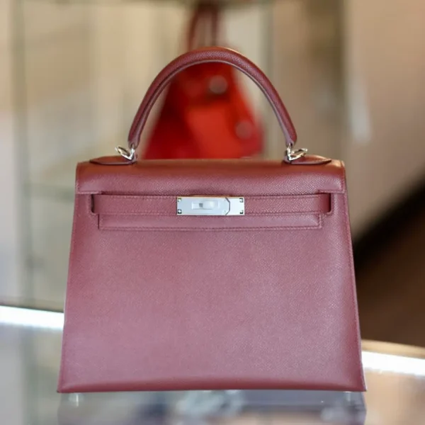 Kelly Sellier 28 Rouge H Epsom
