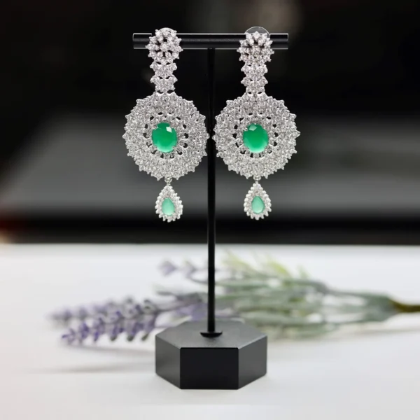 Emerald Sun Earring