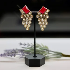 Jaap Floral Earrings in Ruby