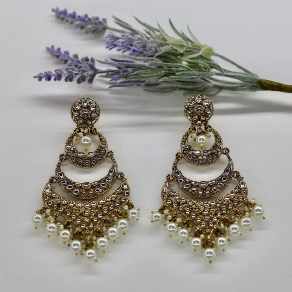 Jivika Earrings in Pearl