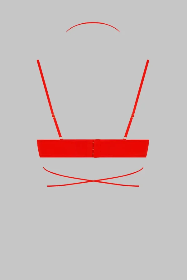 French Kiss - Wire Bra - Red - Image 5