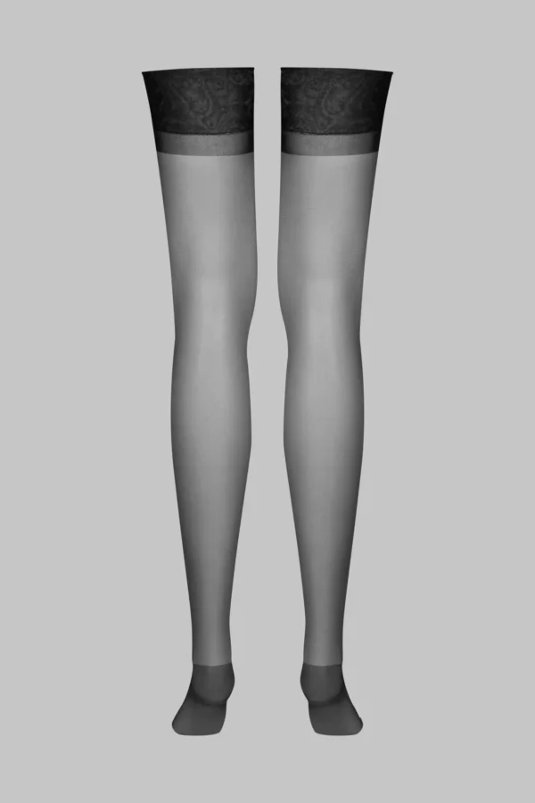 Les Coquetteries - Nylon Stockings Signature 15D – Black - Image 8